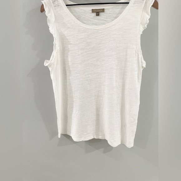 Lilla P Flutter Sleeve Tee White Size Medium - Picture 4 of 6